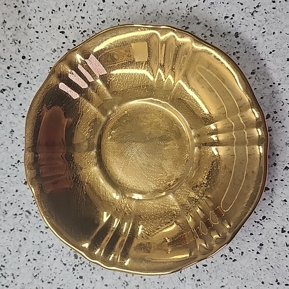 Vintage Royal Winton Grimwades English Bone China Gold Plated Cup & Saucer - Picture 4 of 7